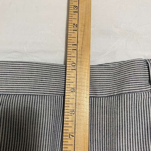 Banana Republic Sloan Women's Striped Cotton Blend Pants Size 14 - Picture 10 of 11